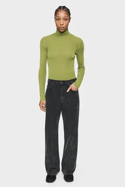 corduroy wide jean washed grey