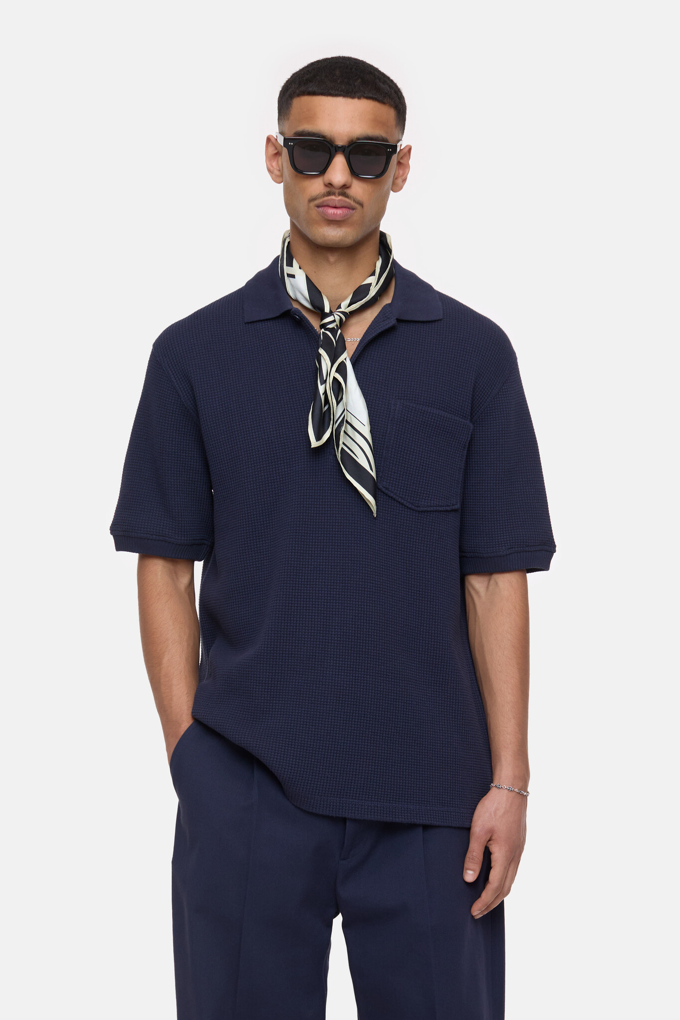 waffle struc polo dark night-2