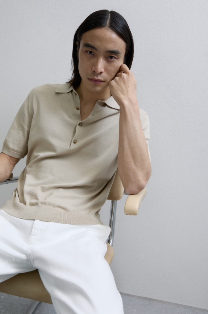 short sleeve polo washed shore-1