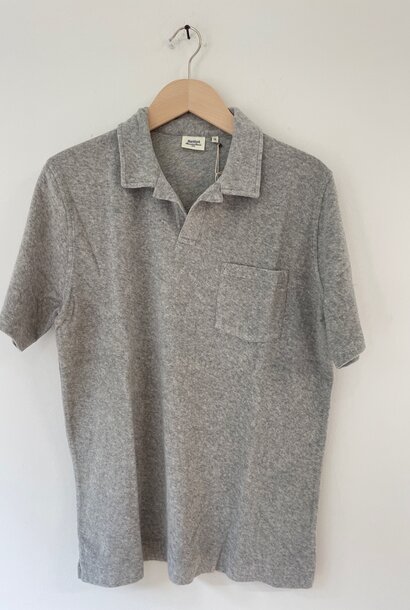 terry polo heather grey