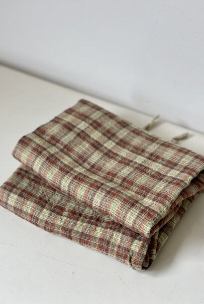 dishtowel sienna green tartan