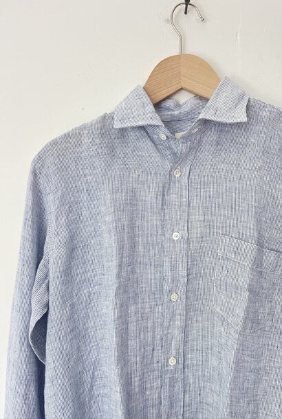 paul linnen shirt blue/stripes