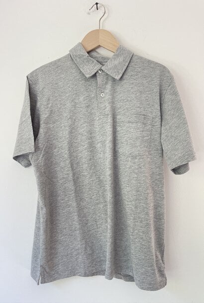 polo t-shirt vibe heather grey