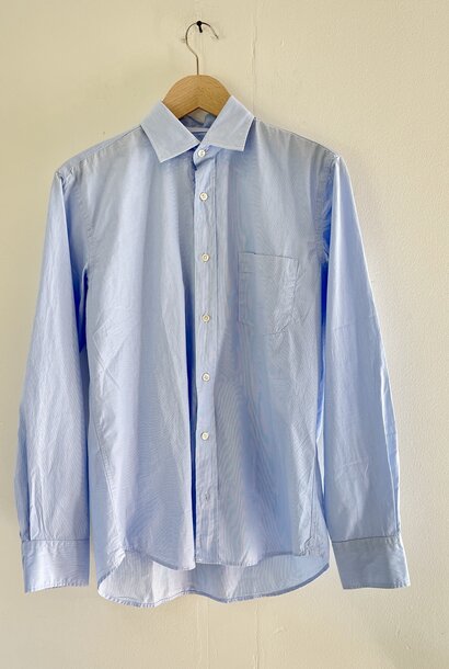 paul woven shirt piqué blue