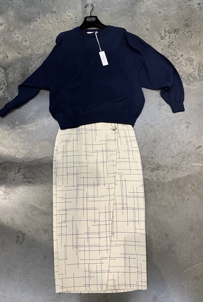 joëlle skirt off white/navy