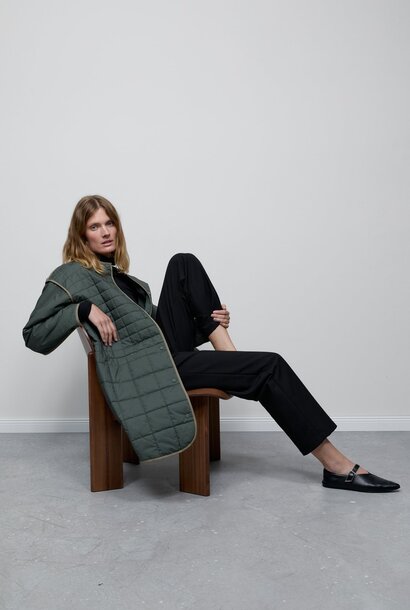 reversible quilted coat