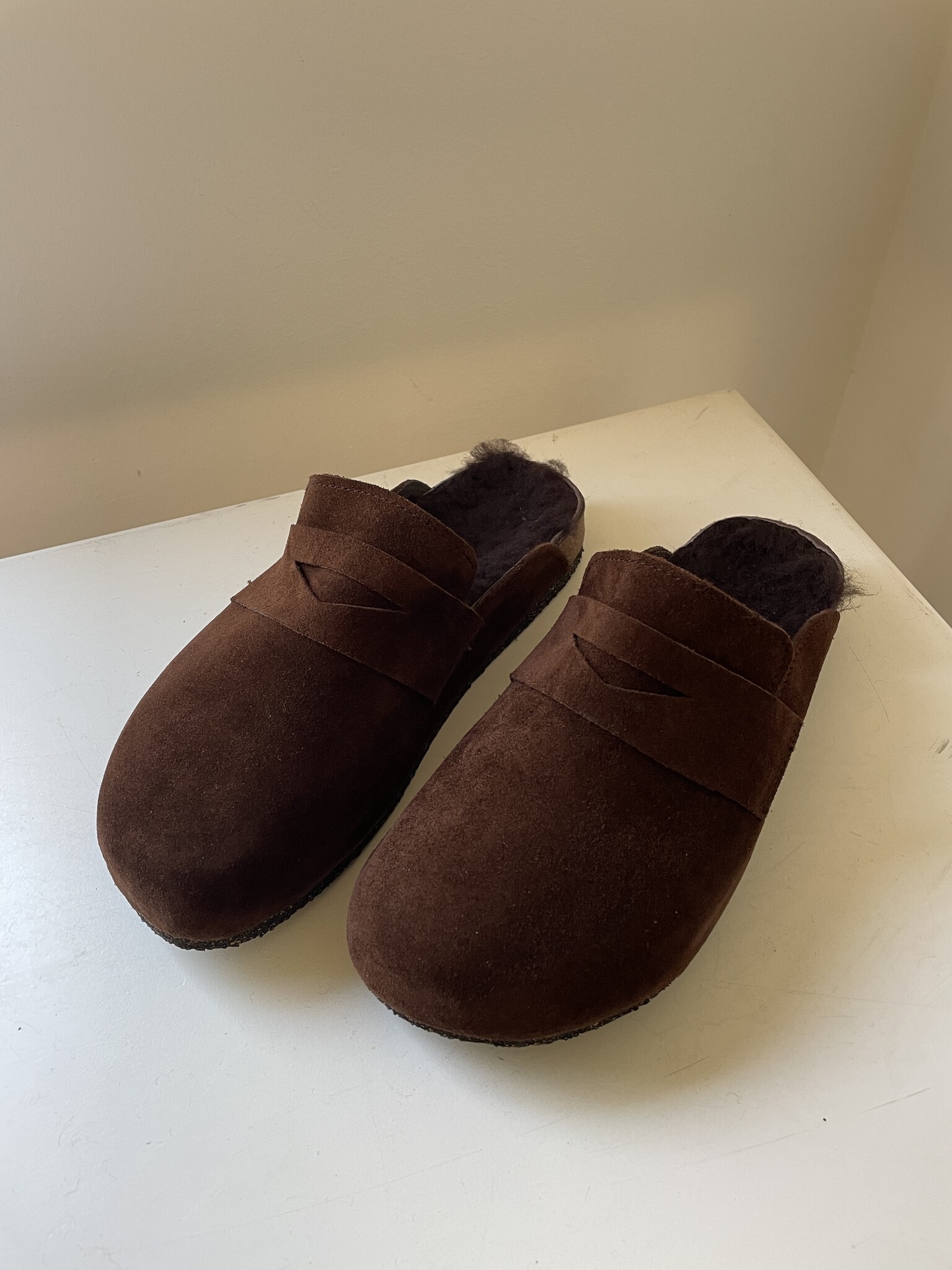 slipper felt choco sheep 490/303-2