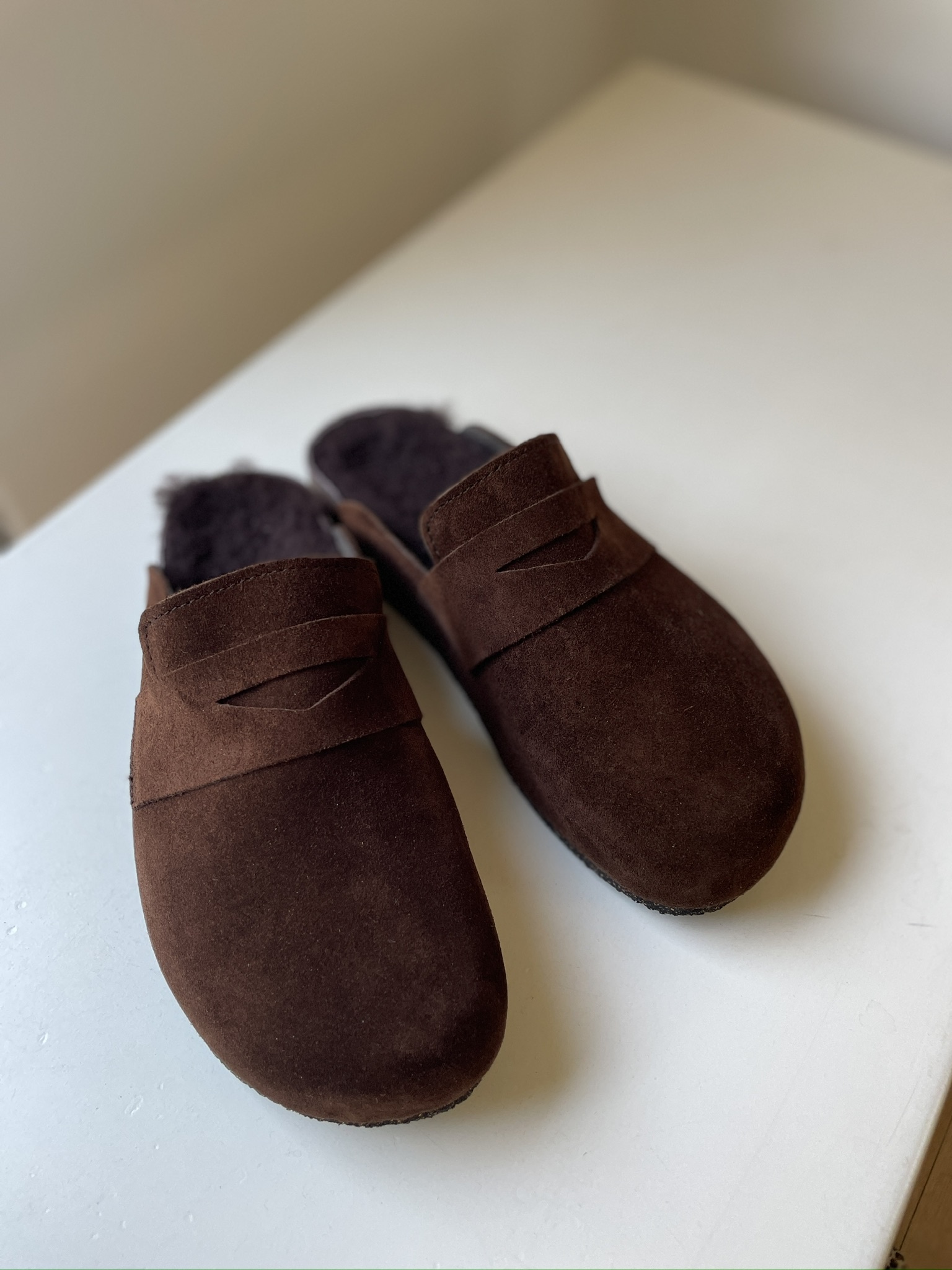 slipper felt choco sheep 490/303-4