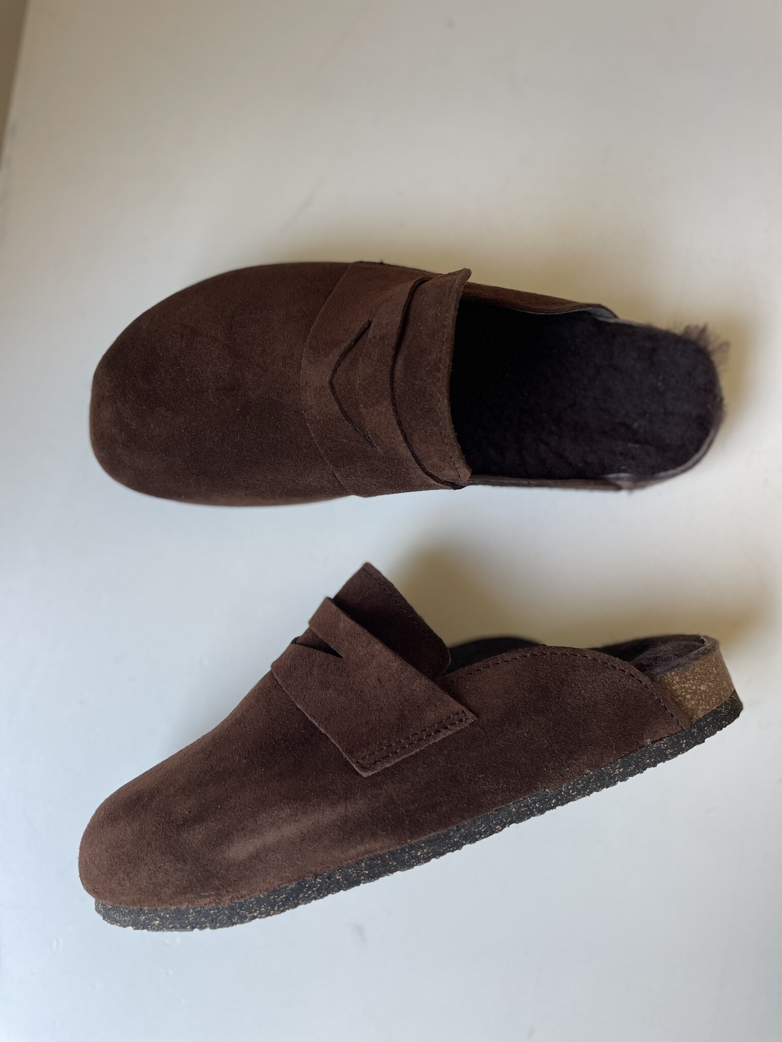 slipper felt choco sheep 490/303-6