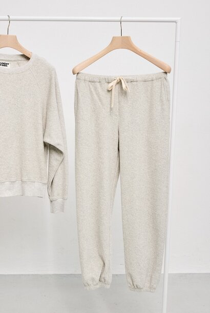 joyce sweatpants terry chalk melange