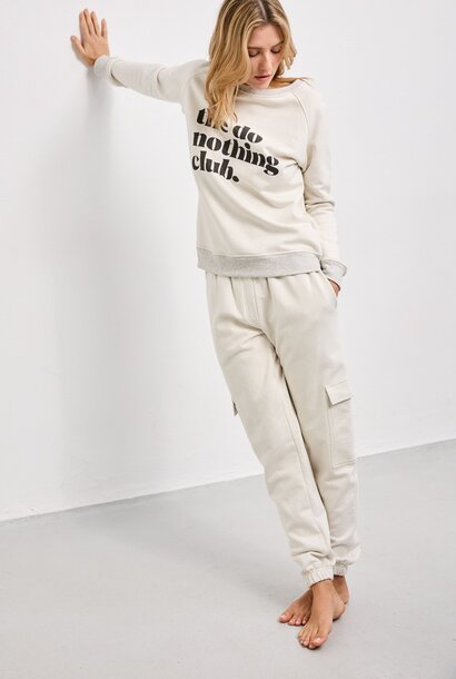 journal sweatpants chalk melange