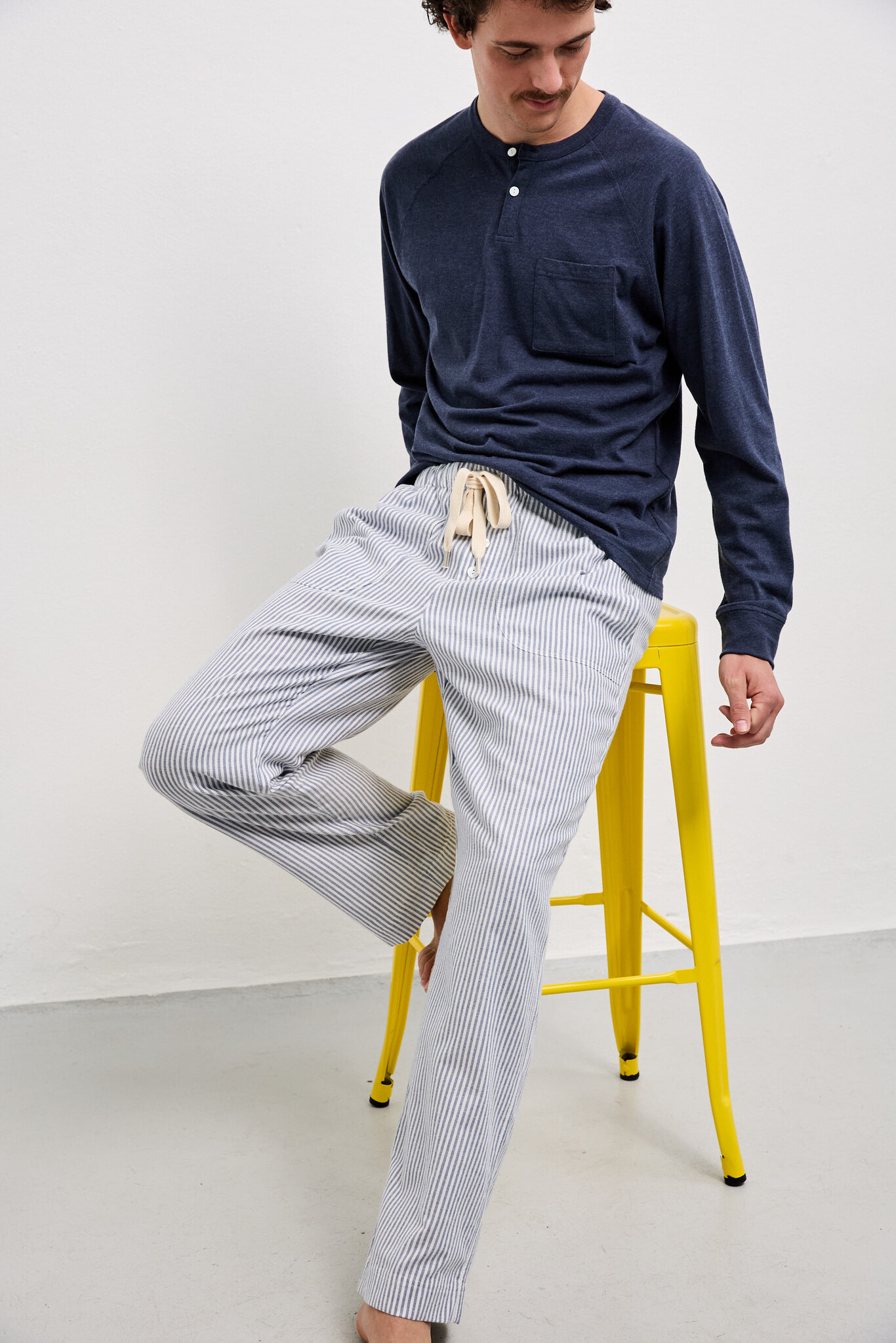 derek shirt jersey denim melange-1