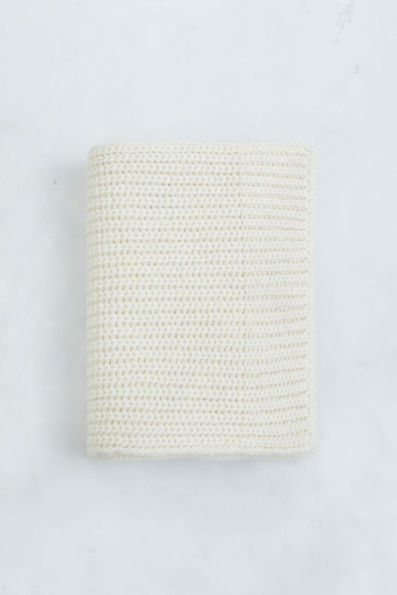 knitted scarf ivory-1