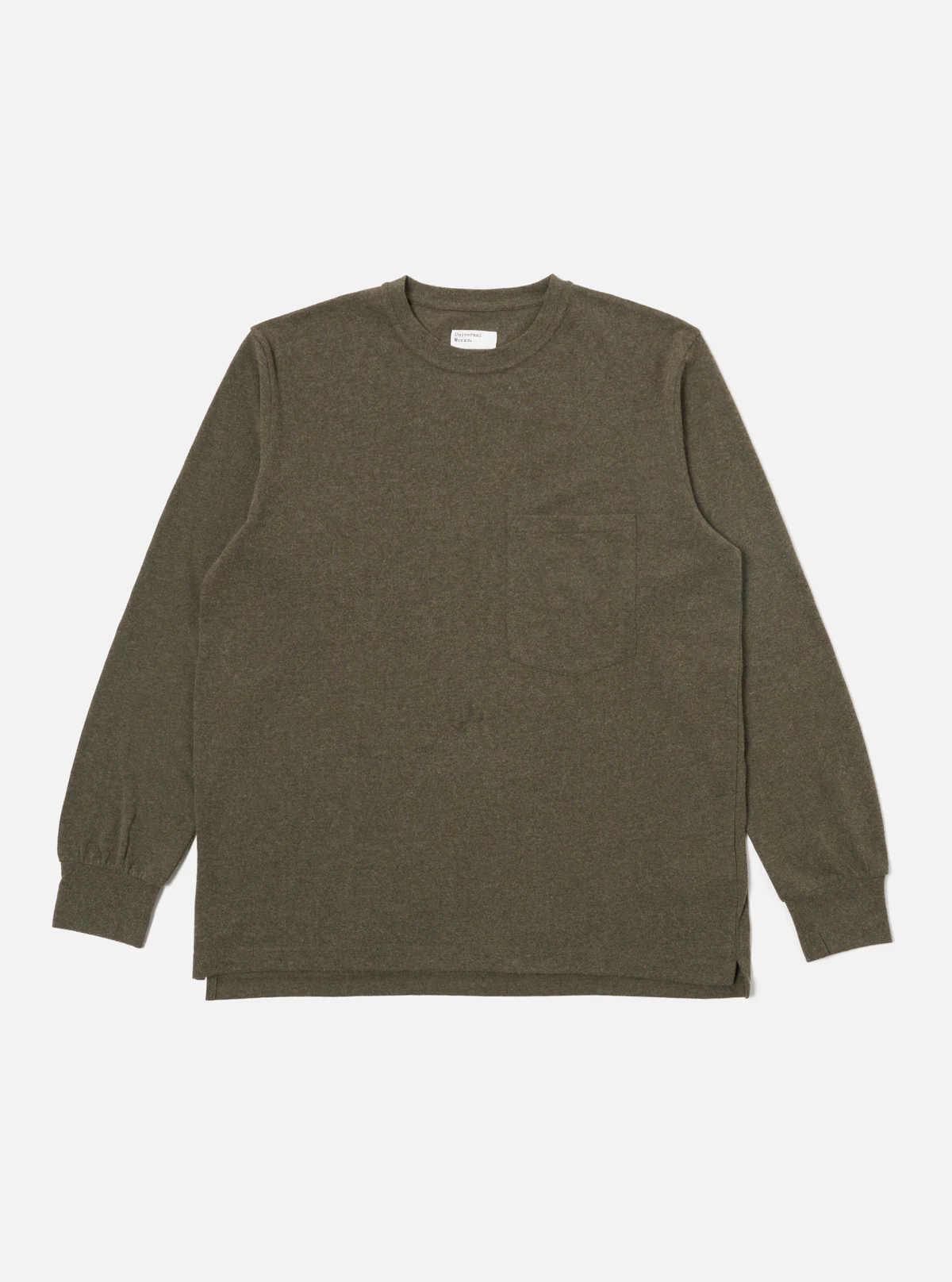 loose t-shirt longsleeve olive-1