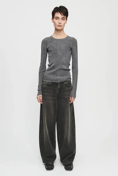 roomy jeans sanded black