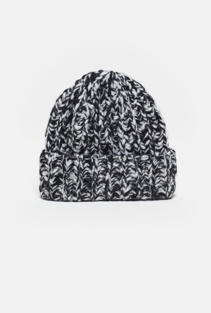 beanie black/white