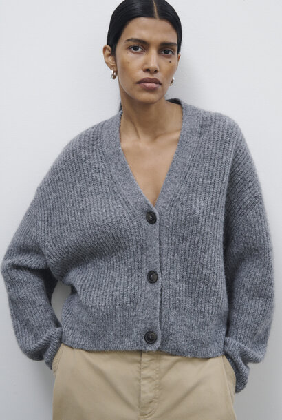 cardigan heather grey