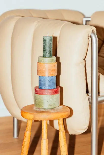 candl stack 06 brown