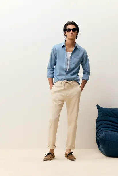 button down shirt light blue