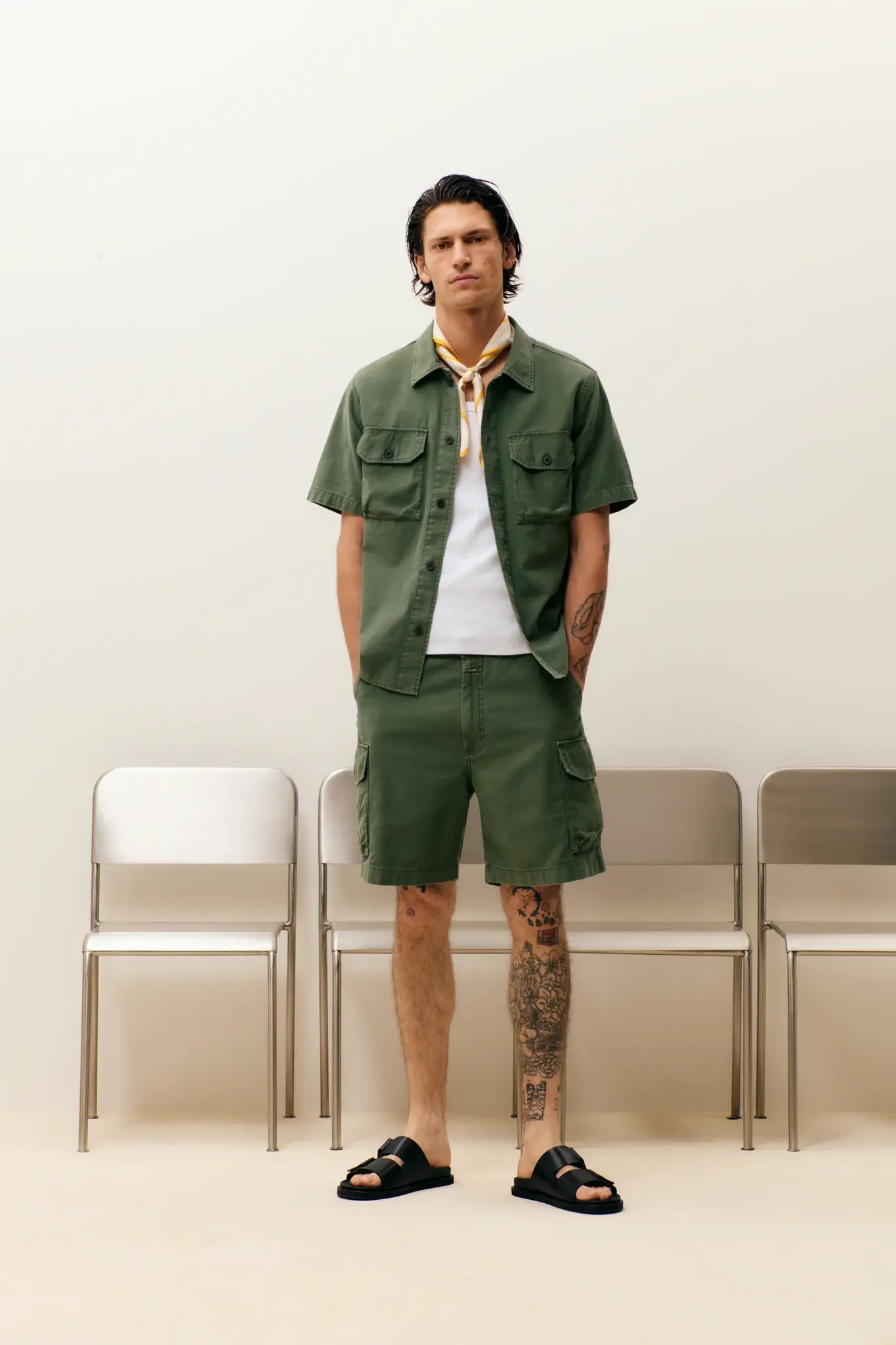 cargo shorts ranger green-1