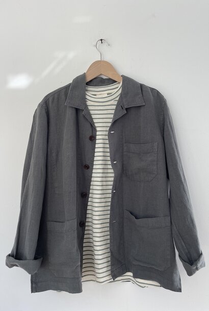 perry jacket linnen camo green