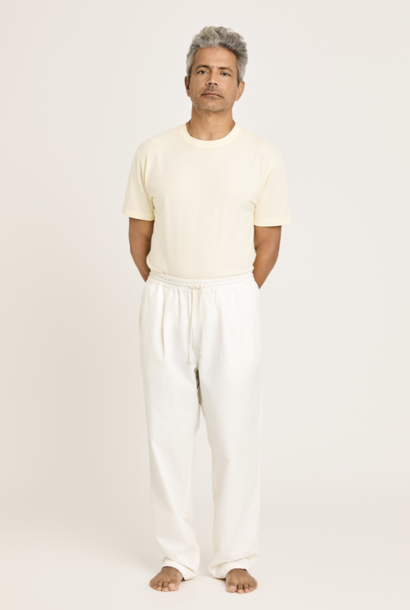 ponte pants off white canvas