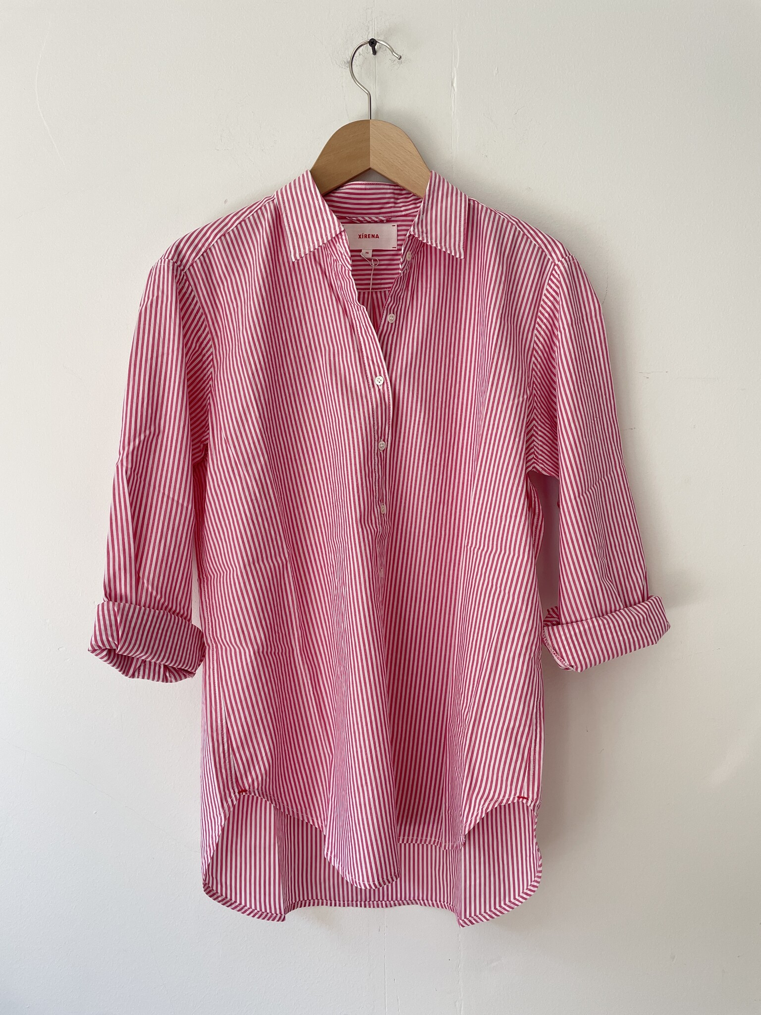 beau shirt berry pink stripe-1