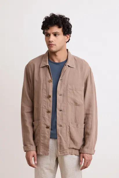 perry jacket linen cigar