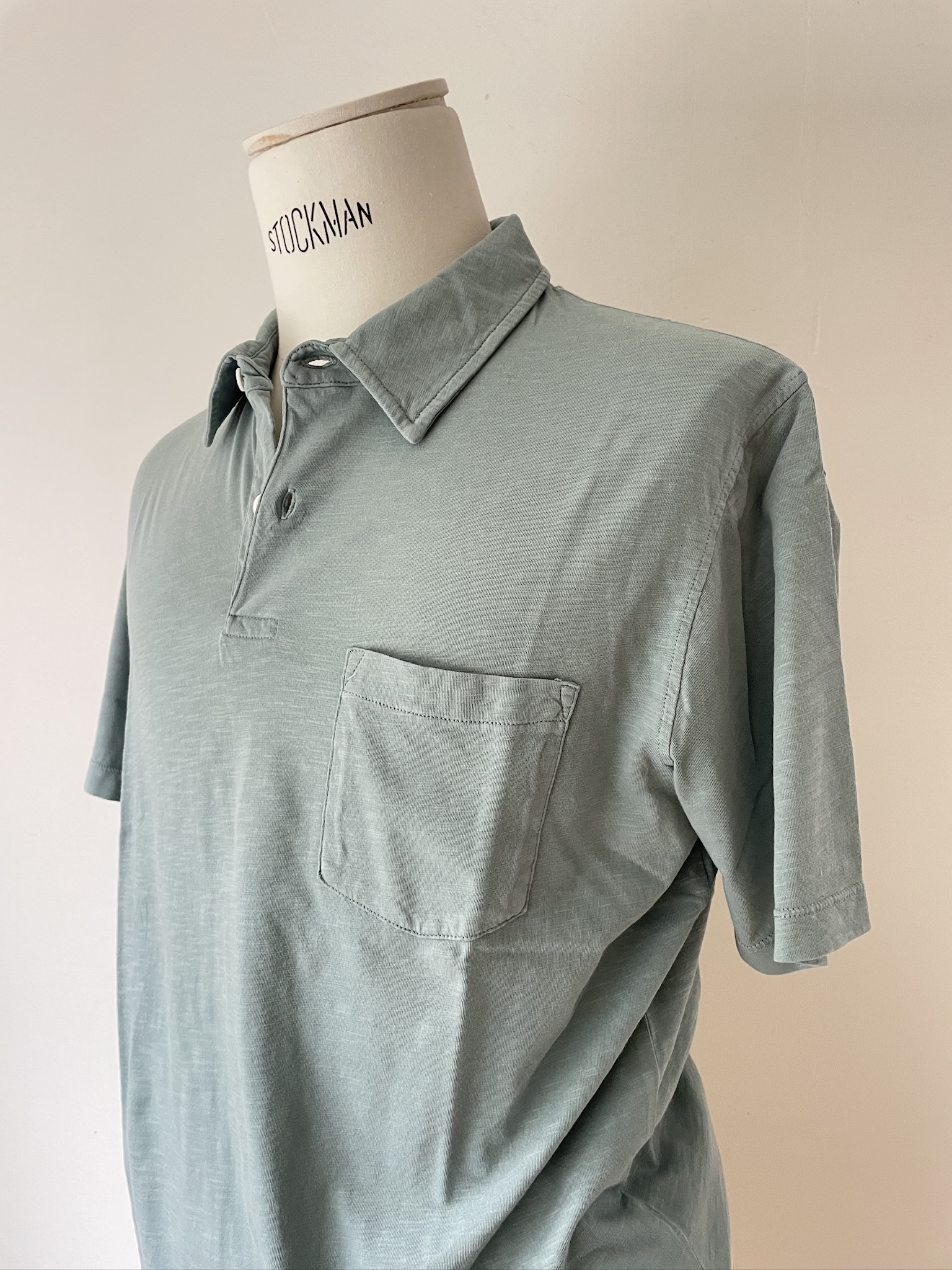 polo coton celadon-1