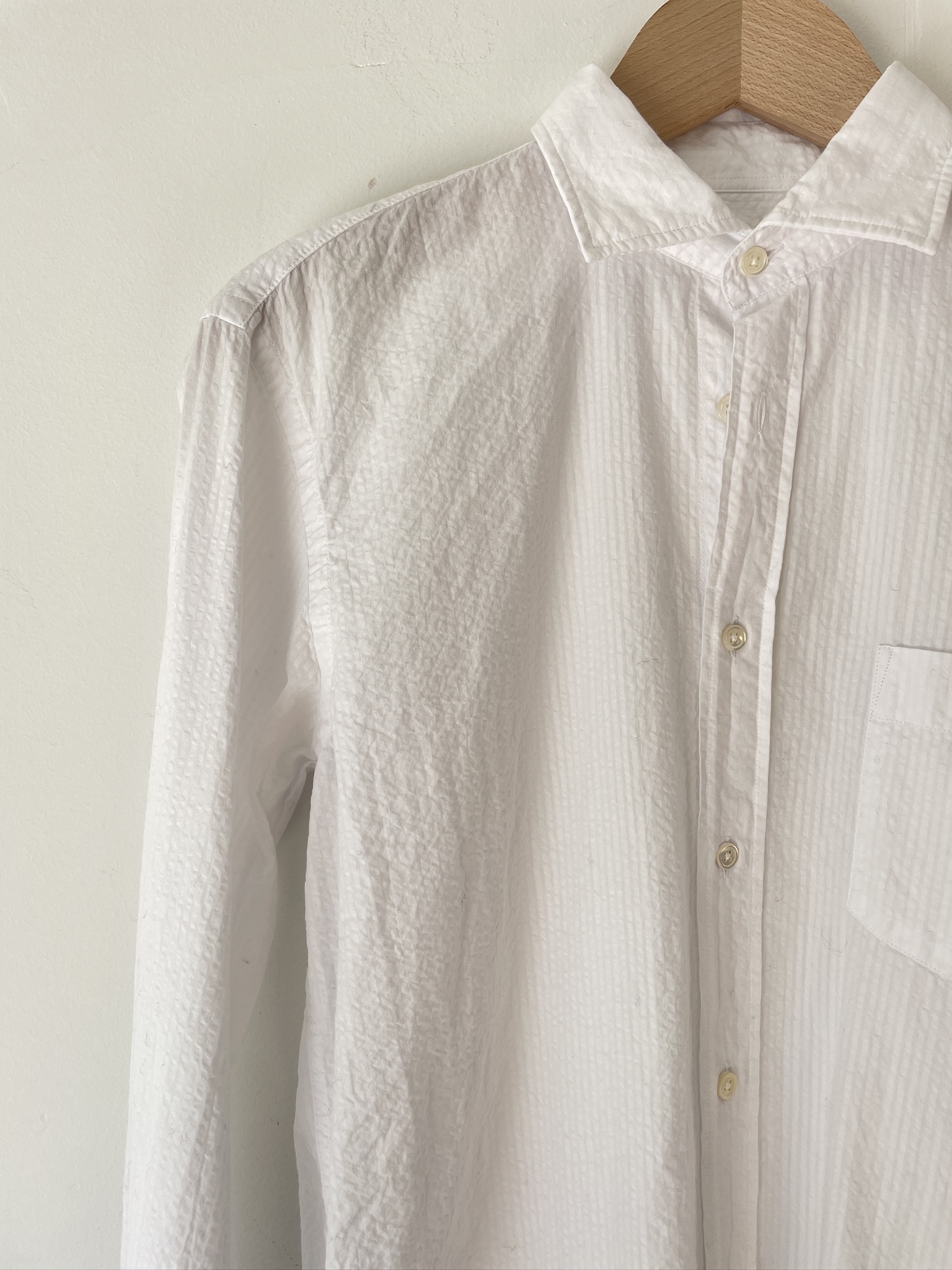 paul seersucker shirt white-3