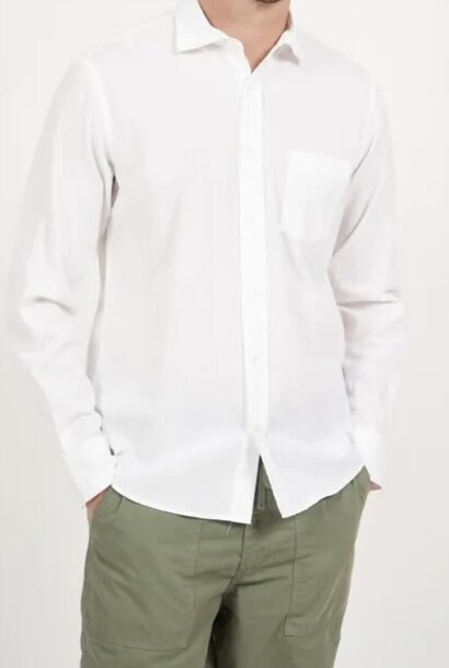 paul seersucker shirt white