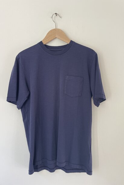 pocket crew coton t-shirt navy