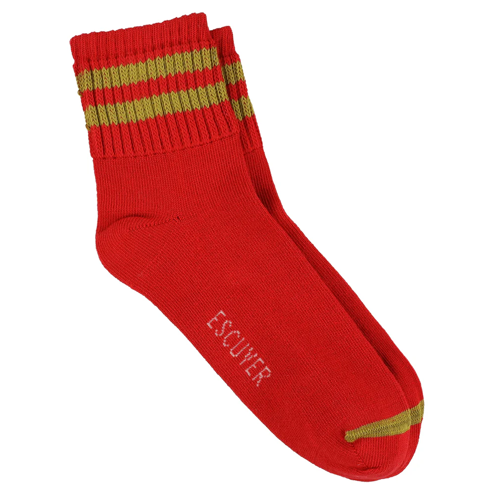 ankle socks woman red/gold-1