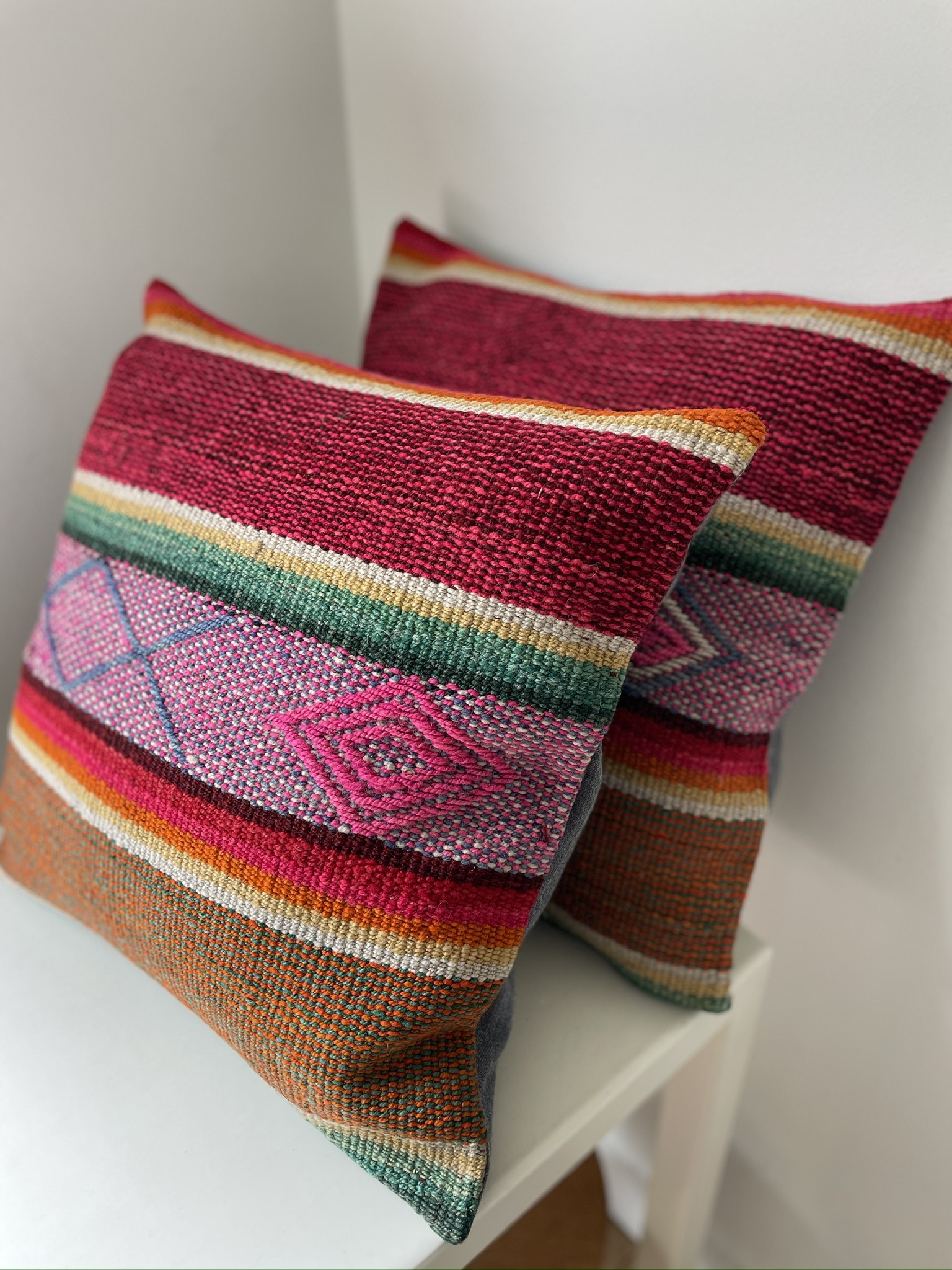 vintage wool cushion 45 x 45-1