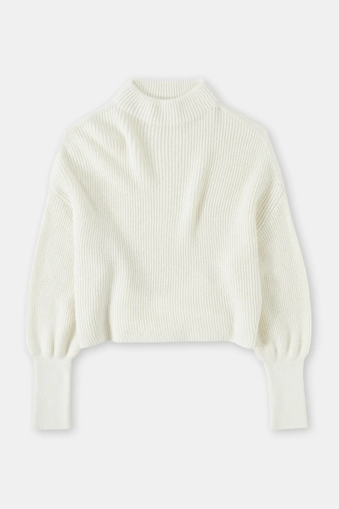 funnel neck knit ivory-2