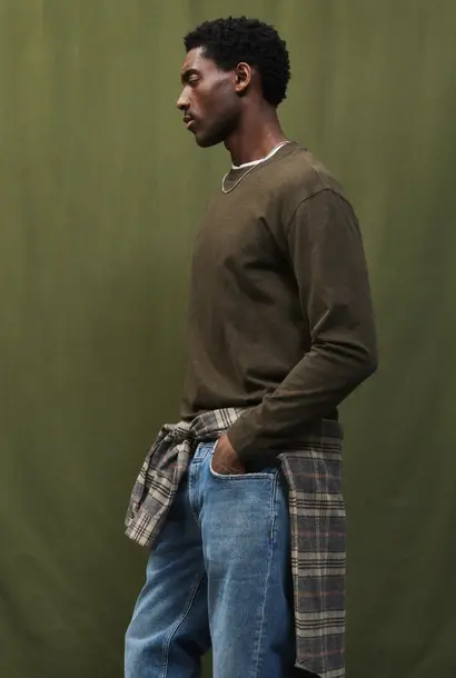 classic t-shirt ls marsh green