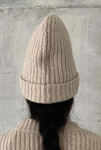 beanie merino beige
