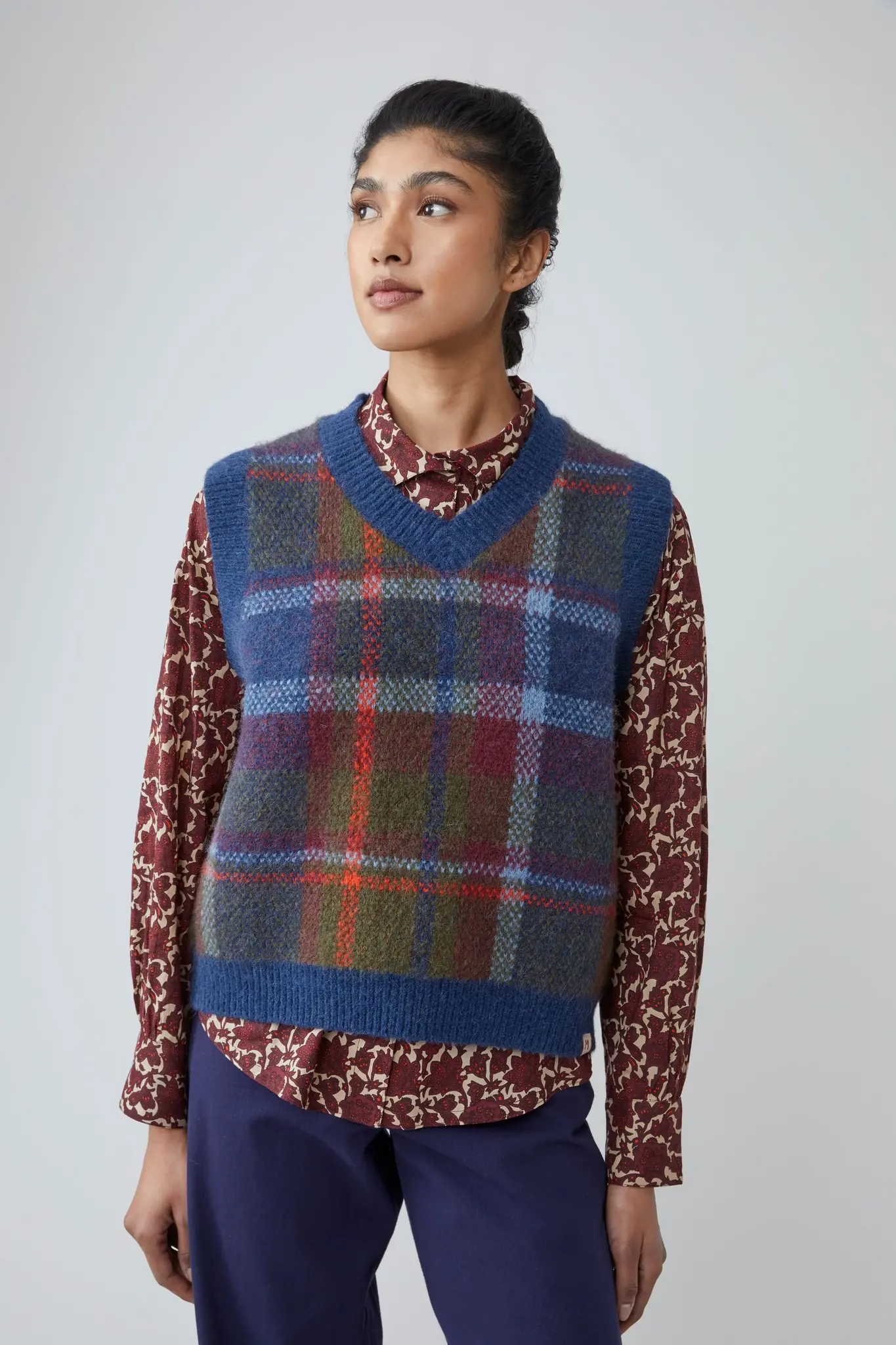knit n°215 tartan hunter green-2