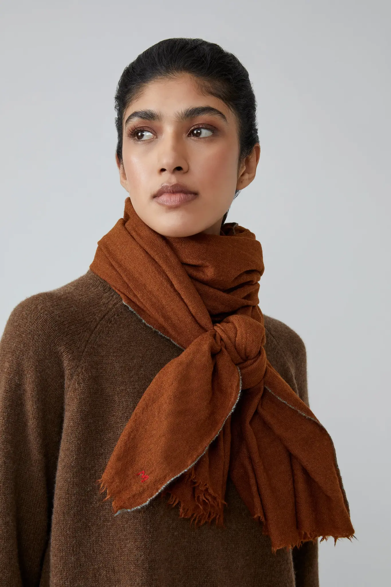 scarf n°100 toffee-1