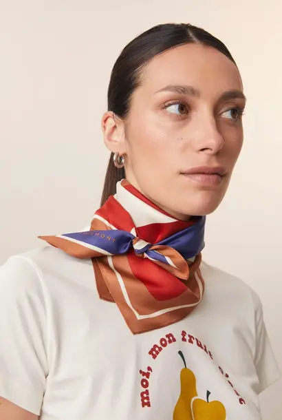 scarf N°762 Mocha silk