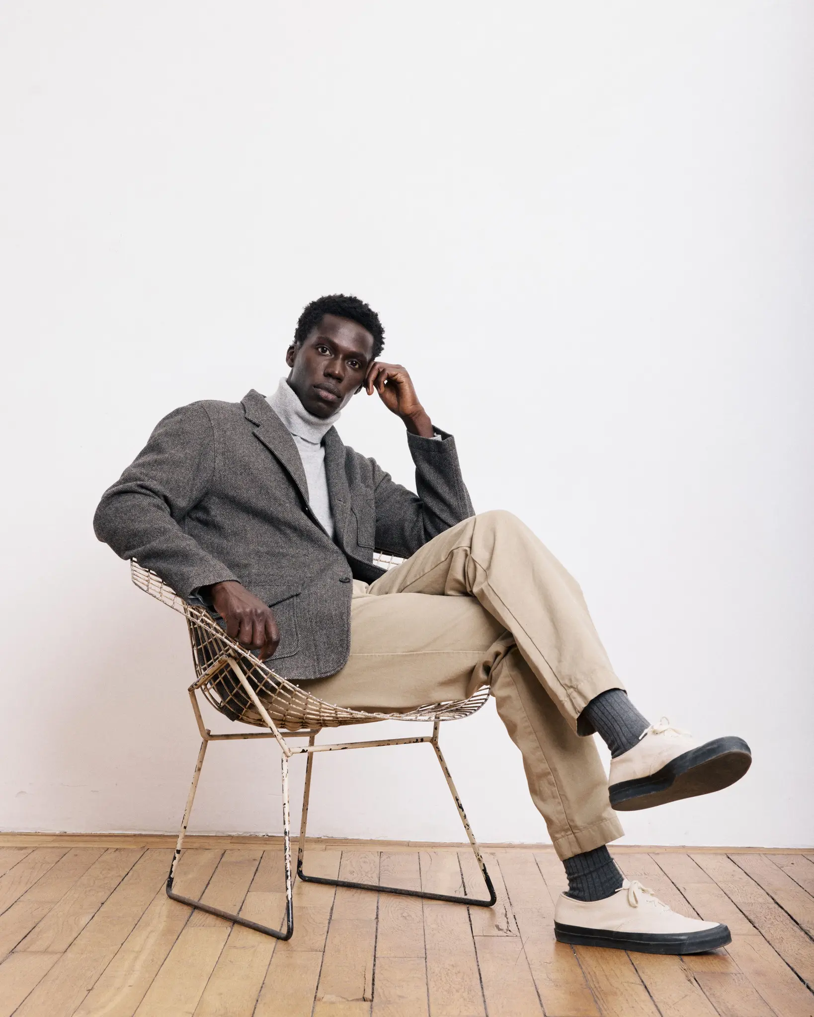 joey jacket herringbone beige-5