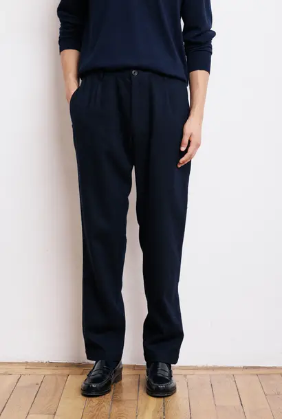tanker pants wool navy