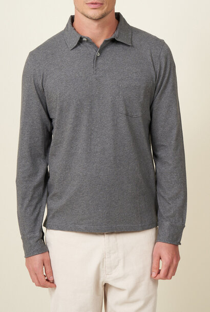 polo  jersey dark grey