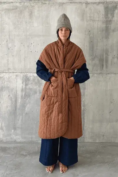 garis quilted jacket chesnut