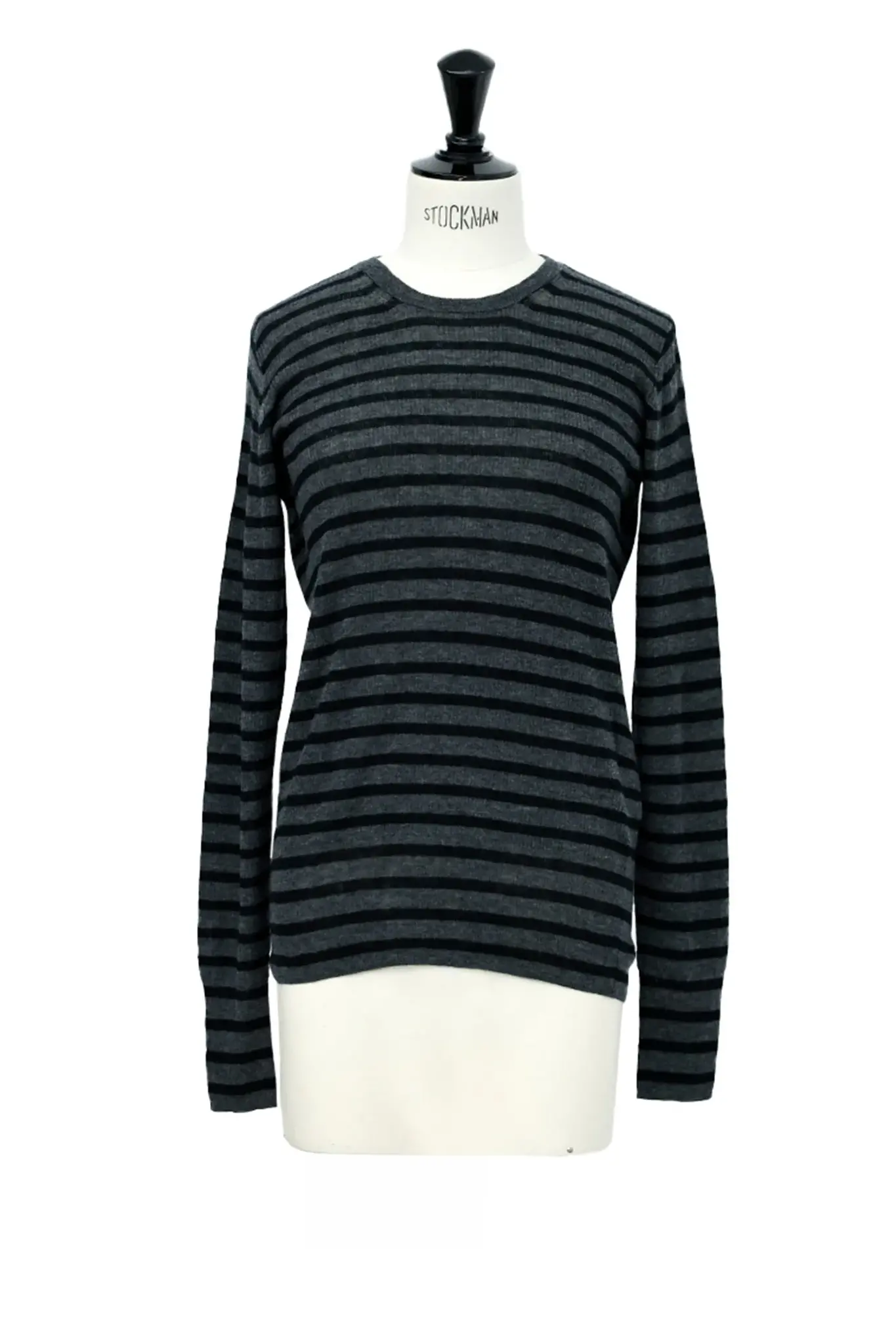 light wool rib stripe khaki/navy-2