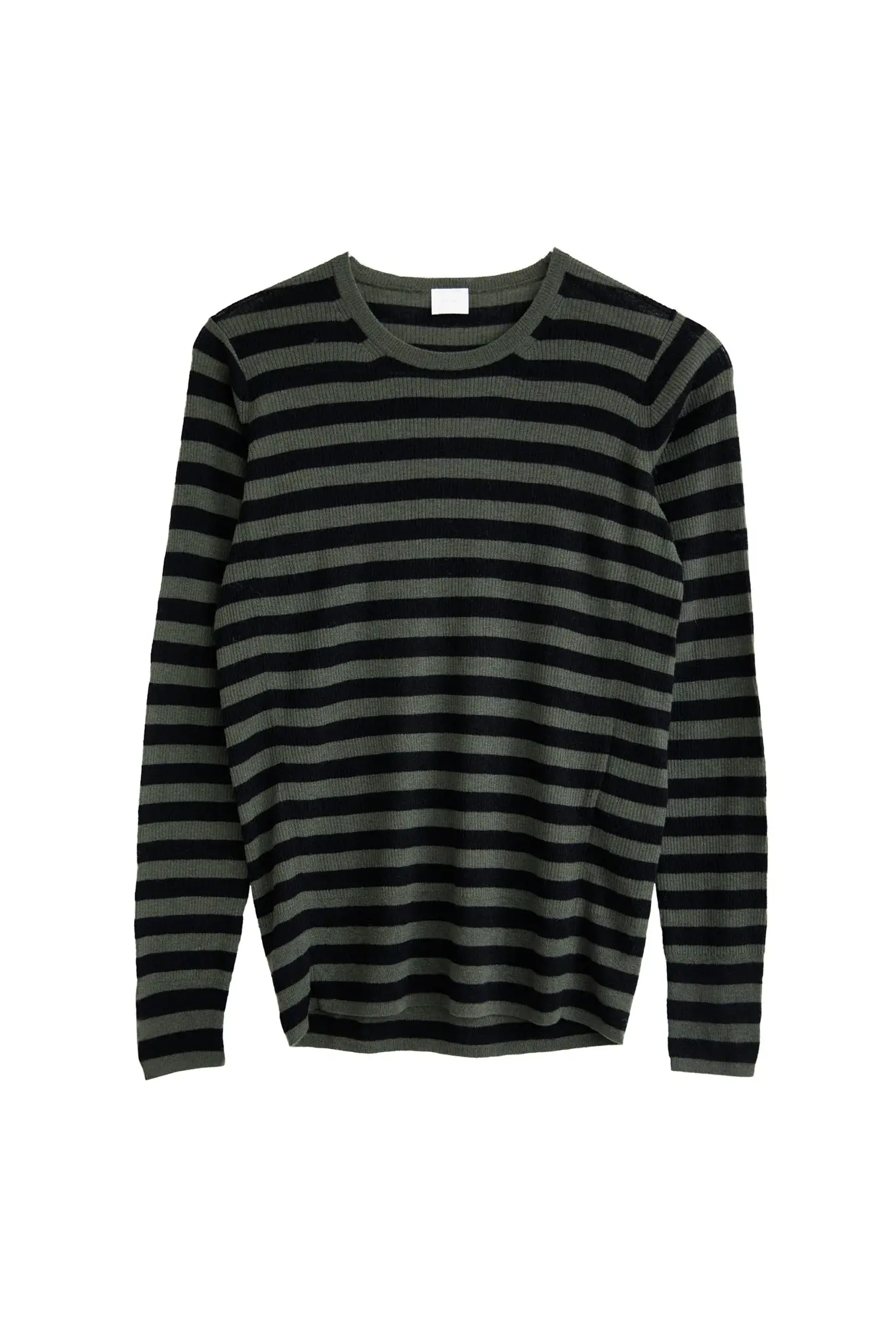 light wool rib stripe khaki/navy-1