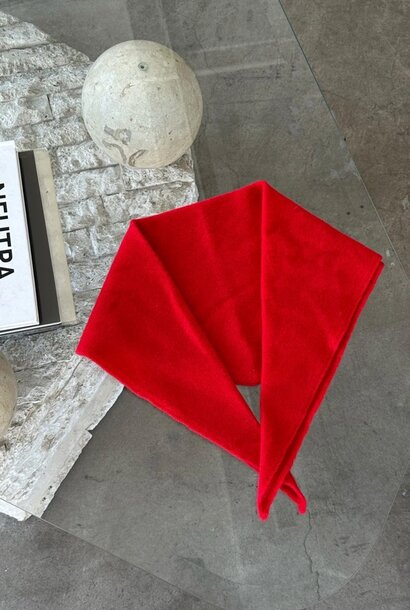 cashmere bandana red