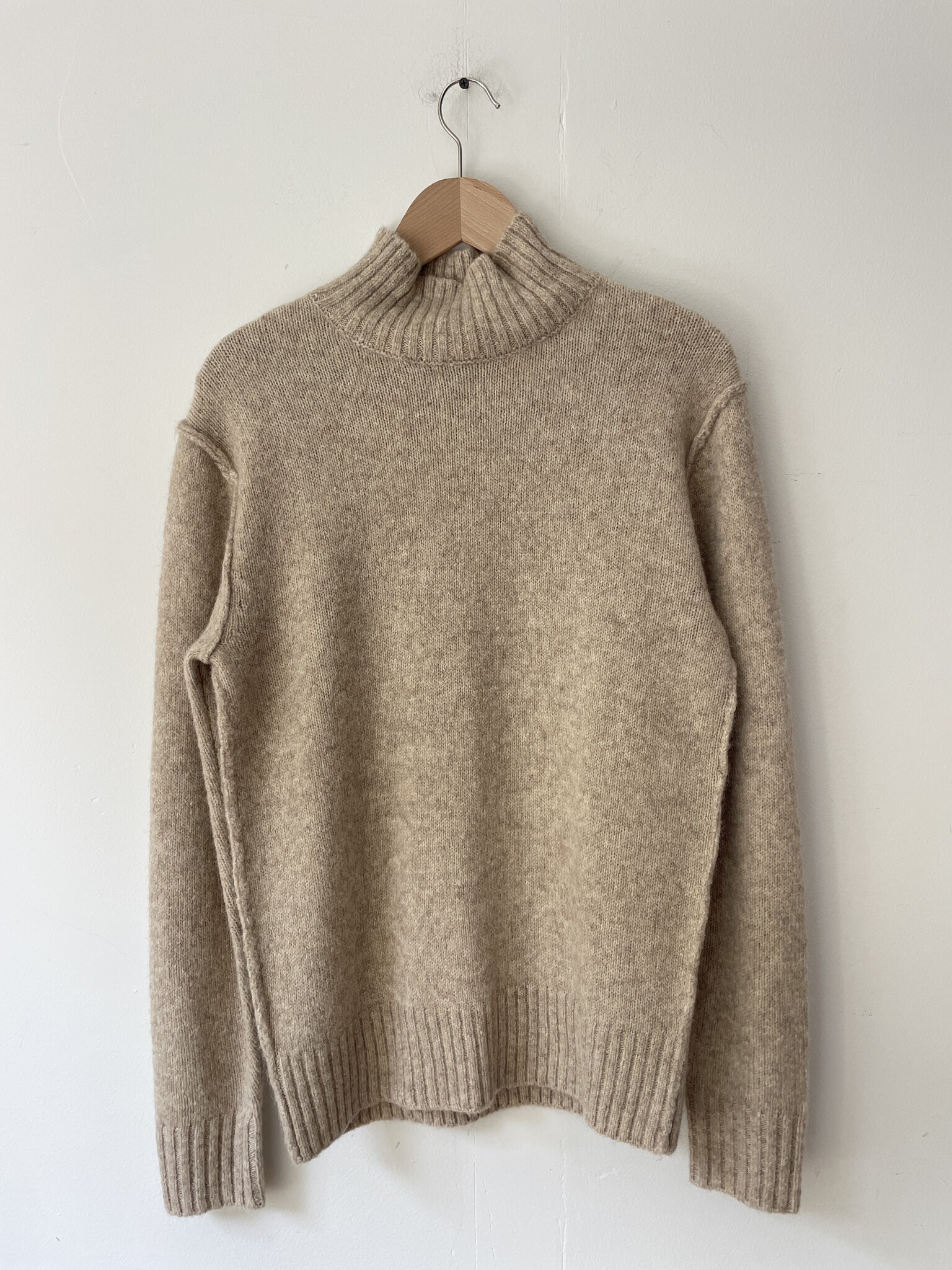 knit turtle neck natural-2