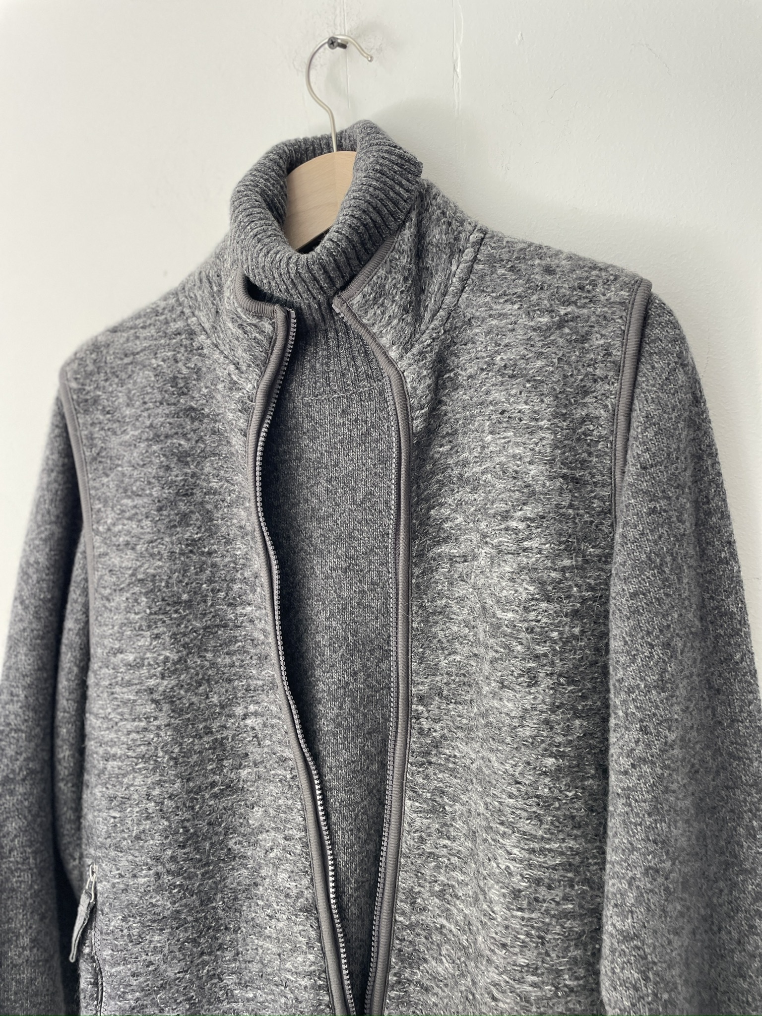 climbing teddy jacket grey-2