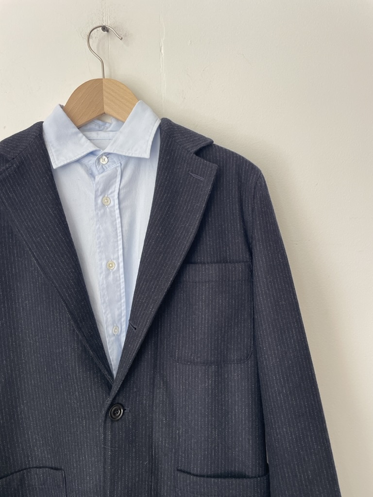 jonny jacket wool navy stripe-3
